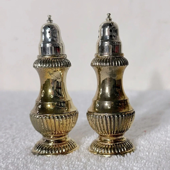 Vintage Silver Salt & Pepper Shakers - Picture 2 of 10